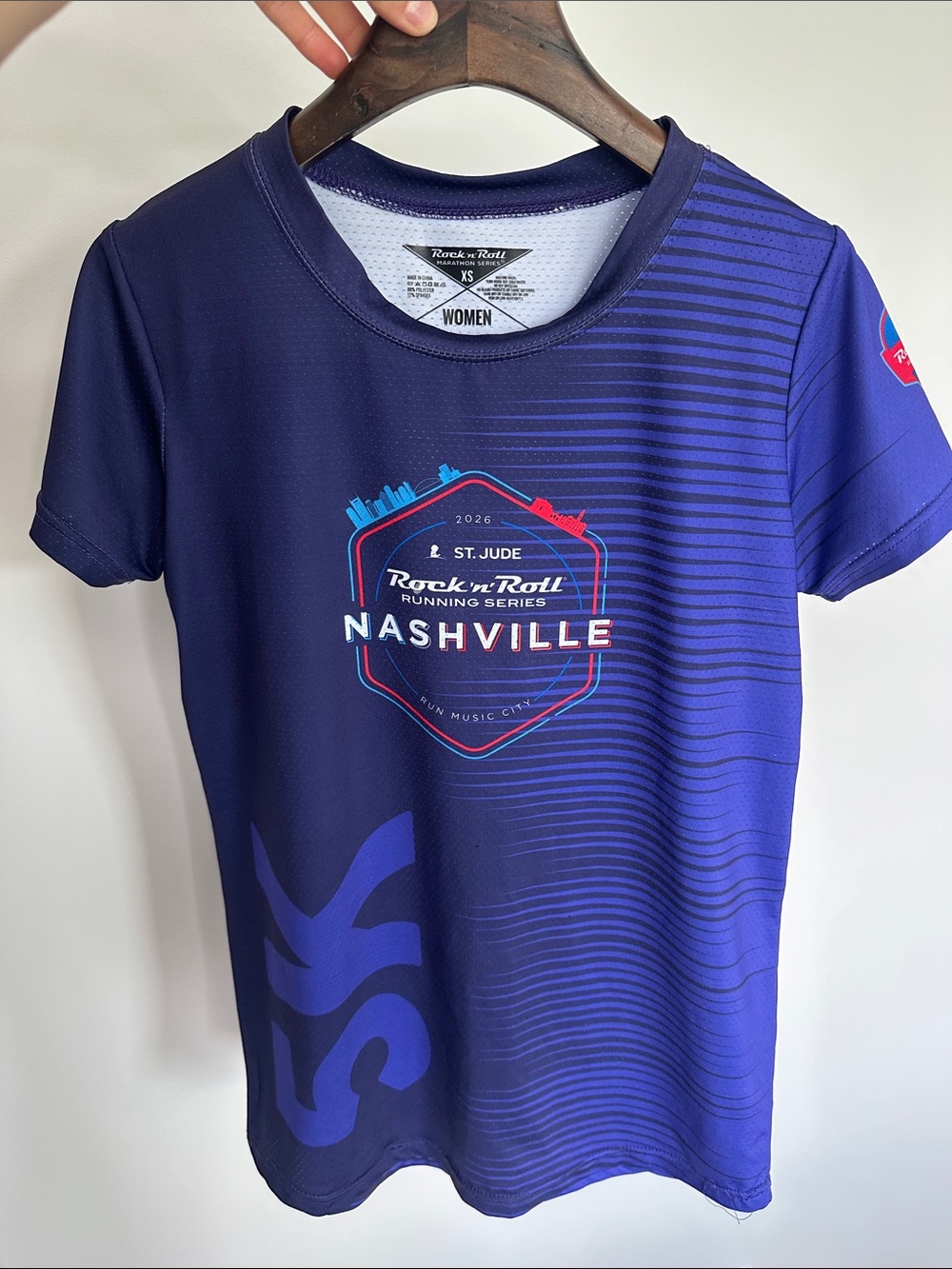 St. Jude Rock 'n' Roll Nashville Running Tee - Navy Blue XS